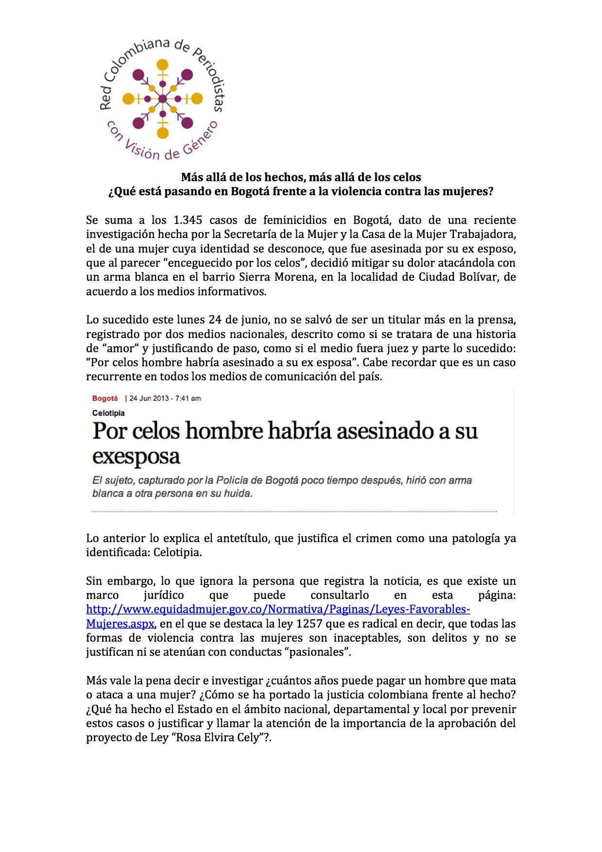 Comunicado de prensa Red Colombiana de Periodistas con Visión de Género-1