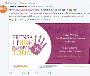 Tweet UNFPA COLOMBIA